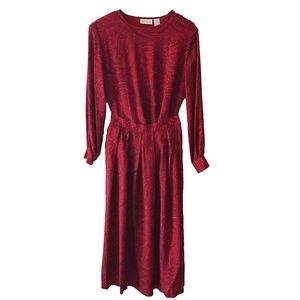 Liz Claiborne Red Skirt & Top Set Size 8